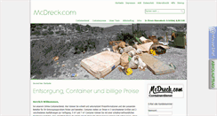 Desktop Screenshot of mcdreck.com